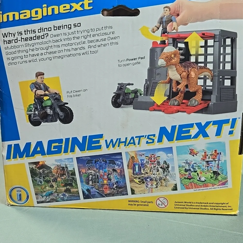 Jurassic Park Imaginext Stygimoloch & Owen Toy